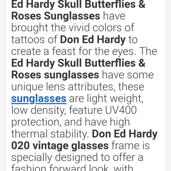 Ed Hardy Black VINTAGE Women's Sunglasses! - Picture 4 of 16